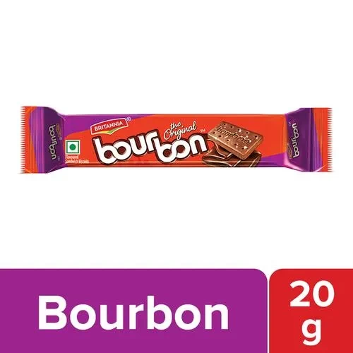 Britannia Bourbon Original Sandwich Biscuits 20 G